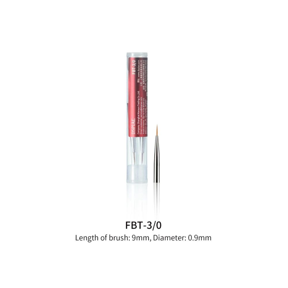 FBT-3/0 - Fine Brush Tips 3/0 3PCS