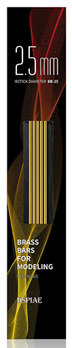 BB-2.5 Brass Bars For Modeling 2.5mm (5 pcs)