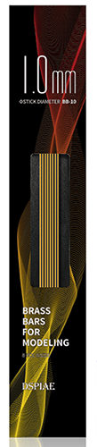 BB-1.0 Brass Bars For Modeling 1.0mm (8 pcs)