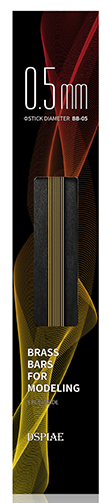 BB-0.5 Brass Bars For Modeling 0.5mm (8 pcs)