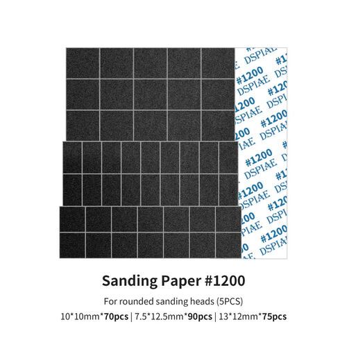 MSP-ES12 Sanding Paper 1200 Grit (For Rounded Sanding Heads) (5pcs)
