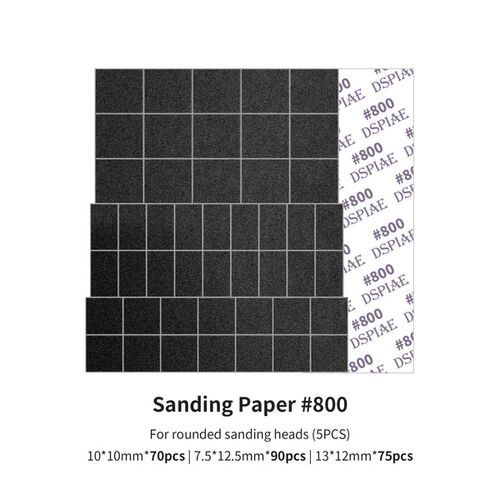 MSP-ES08 Sanding Paper 800 Grit (For Rounded Sanding Heads) (5pcs)