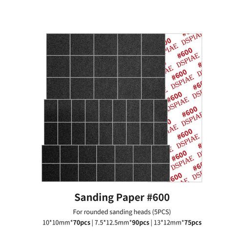 MSP-ES06 Sanding Paper 600 Grit (For Rounded Sanding Heads) (5pcs)