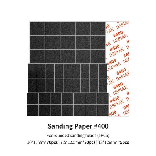 MSP-ES04 Sanding Paper 400 Grit (For Rounded Sanding Heads) (5pcs)