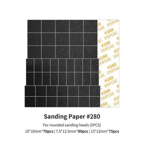 MSP-ES02 Sanding Paper 280 Grit (For Rounded Sanding Heads) (5pcs)