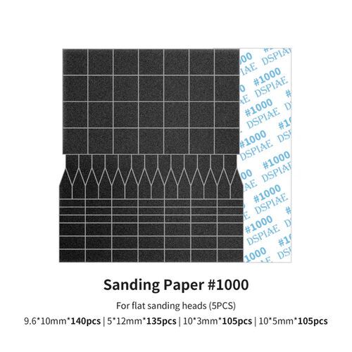 SP-ES10 Sanding Paper 1000 Grit (For Flat Sanding Heads) (5pcs)