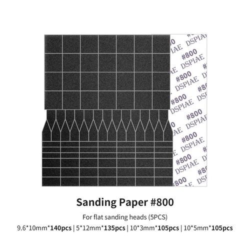 SP-ES08 Sanding Paper 800 Grit (For Flat Sanding Heads) (5pcs)