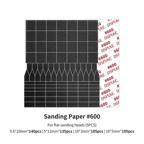 SP-ES06 Sanding Paper 600 Grit (For Flat Sanding Heads) (5pcs)