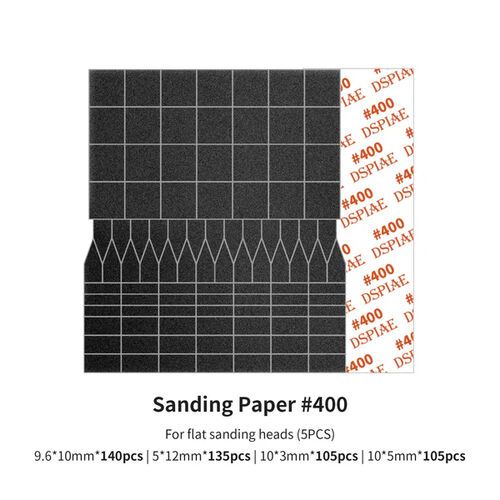 SP-ES04 Sanding Paper 400 Grit (For Flat Sanding Heads) (5pcs)