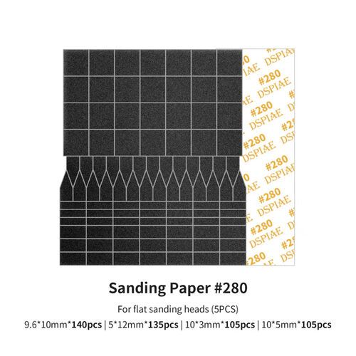 SP-ES02 Sanding Paper 280 Grit (For Flat Sanding Heads) (5pcs)