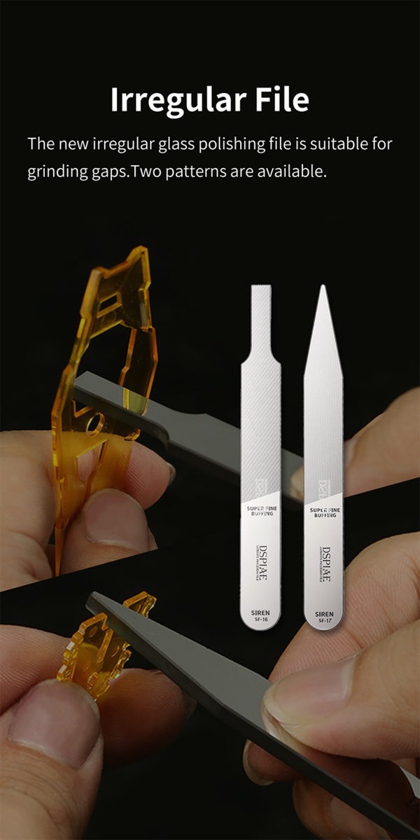 SF-16 Irregular Glass Mirror Polishing File