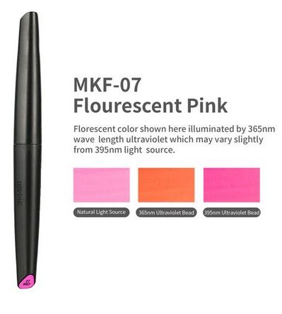 MKF-07 Water-Based Soft Head Marker Fluorescent Pink