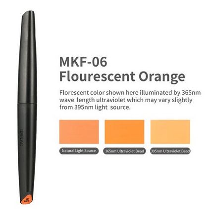 MKF-06 Water-Based Soft Head Marker Fluorescent Orange