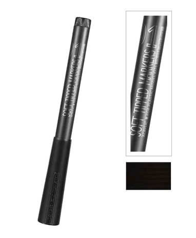 MK-01 Pure Black Soft Tipped Marker Pen