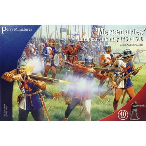 28mm War of the Roses - European Mercenaries Infantry 1450-1500 (40 Figures)