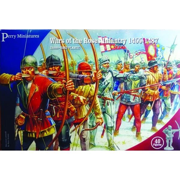 28mm War of the Roses Infantry 1455-1487 - Bows and Bills (40 Figures)