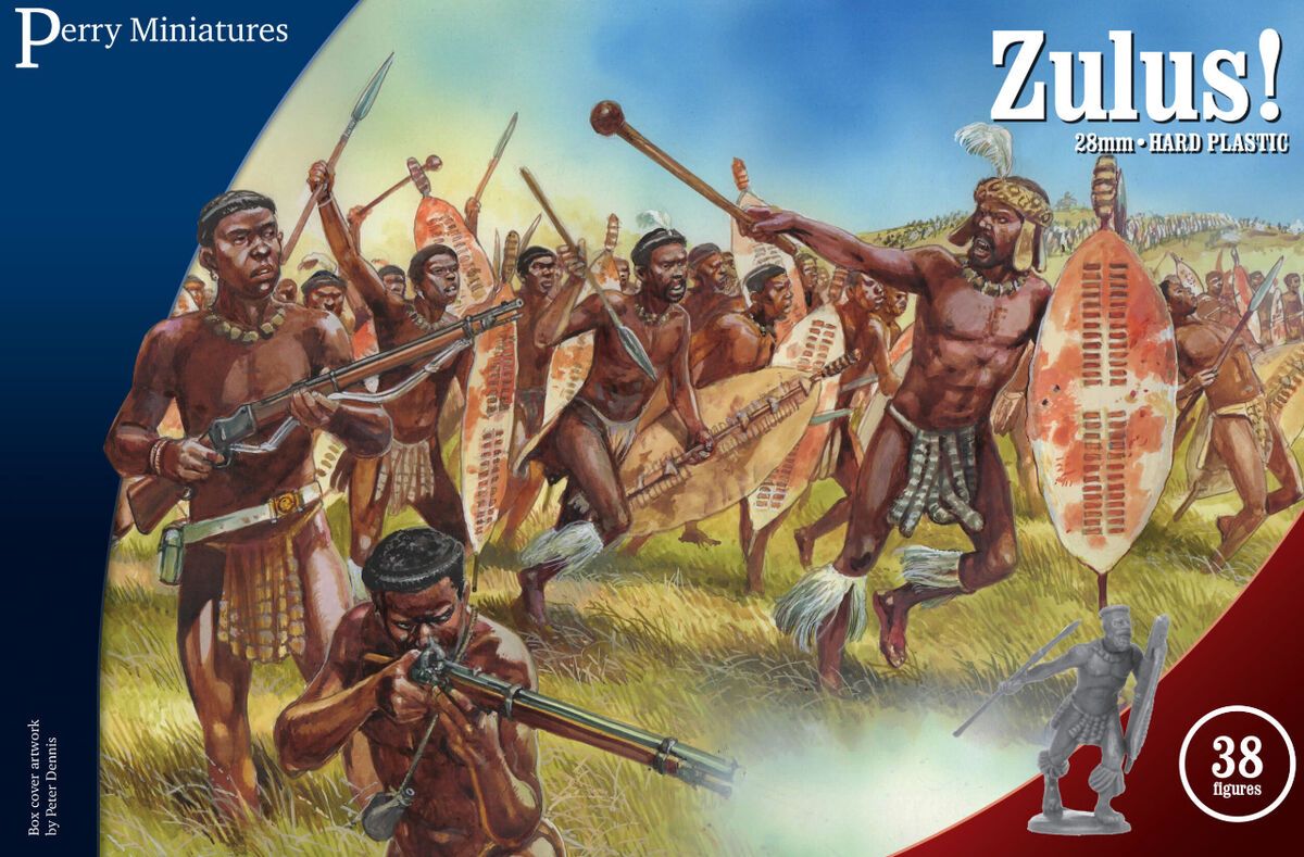 28mm Zulu Warriors (38 Figures)