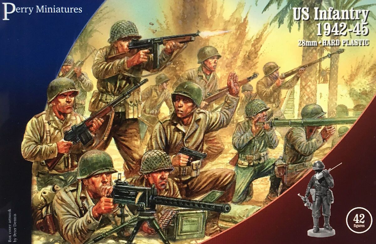 28mm US Infantry 1942-1945 (42 Figures)