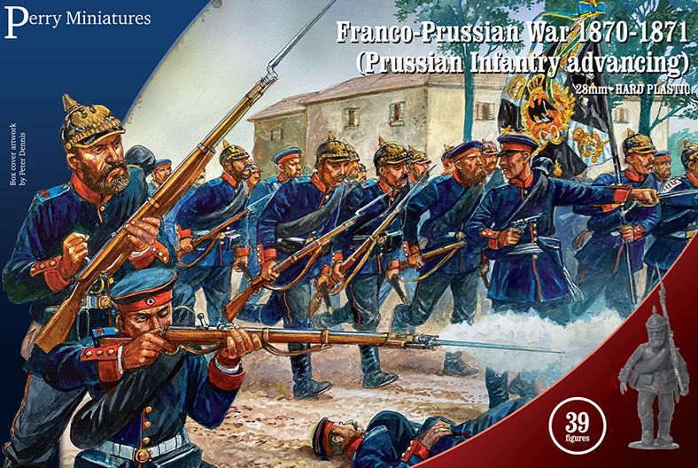 28mm Franco-Prussian War 1870-1871 - Prussian Infantry Advanced (39 Figures)