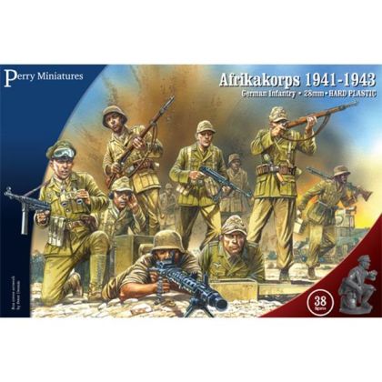 28mm German Afrika Korps Infantry 1941-1943 (38 Figures)