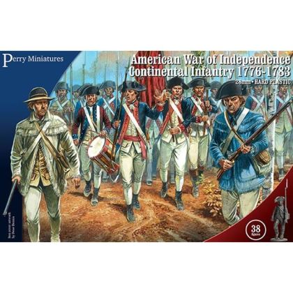 28mm American War of Independence - Continental Infantry 1776-1783 (38 Figures)