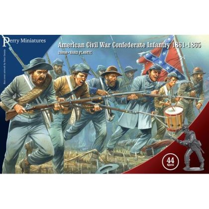 28mm American Civil War - Confederate Infantry 1861-1865 (44 Figures)