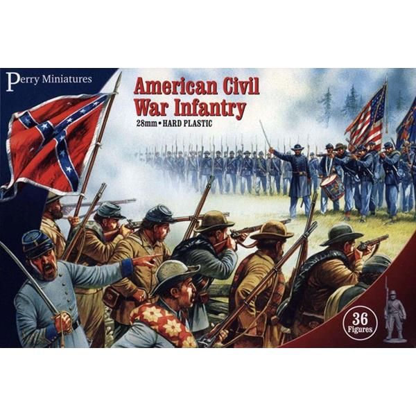 28mm American Civil War - Infantry (36 Figures)