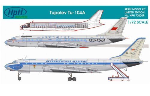 1:72 Tupolev Tu-104 A