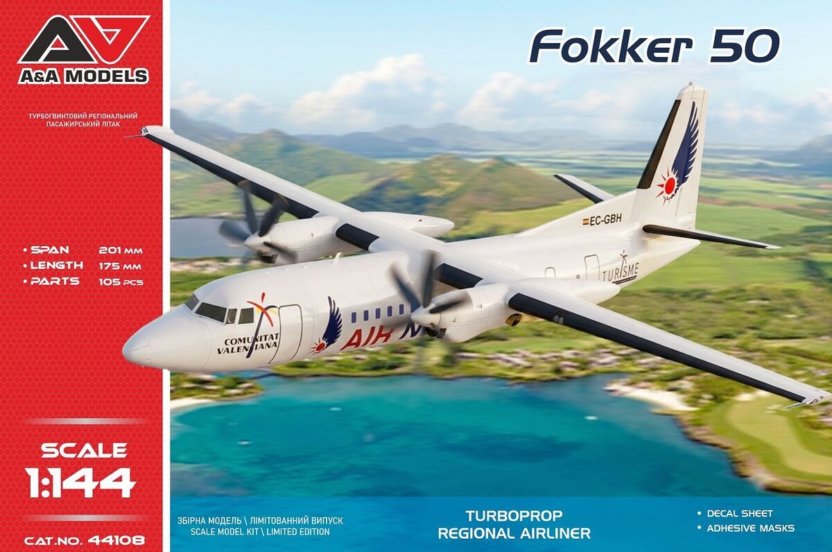 1:144 Fokker 50 - Regional Airliner (EC-GBH)