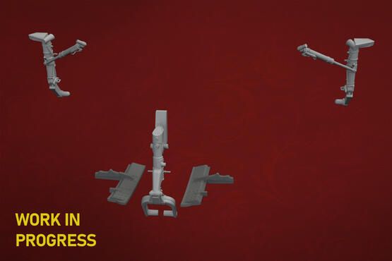 1:48 MiG-15 undercarriage legs PRINT 