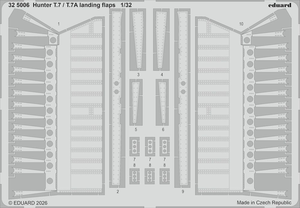 1:32 Hawker Hunter T.7 / T.7A - Landing Flaps (for Revell Kits)
