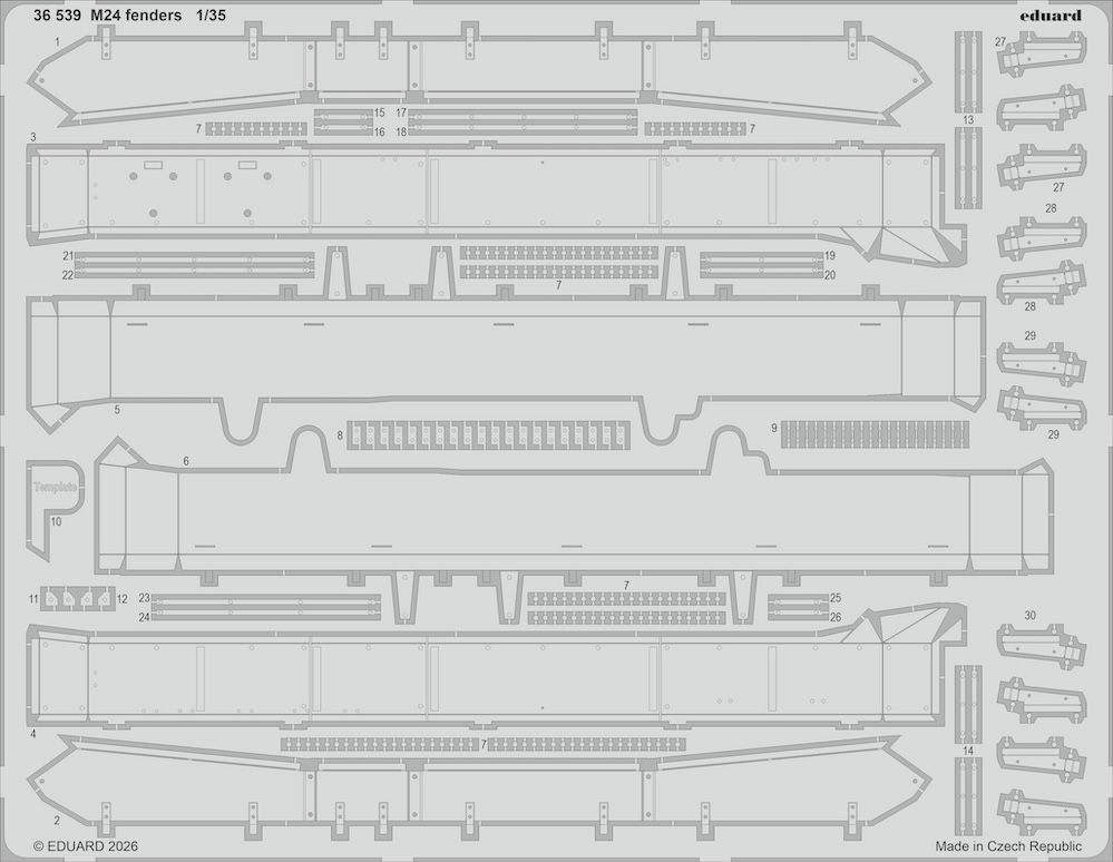 1:35 M24 - PE Fenders (for Tamiya Kits)