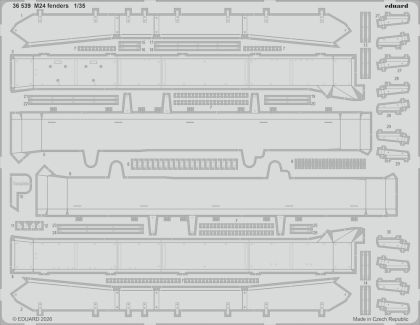1:35 M24 - PE Fenders (for Tamiya Kits)