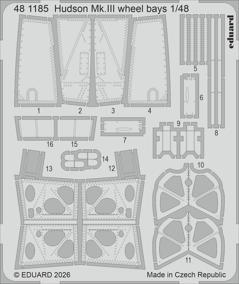 1:48 Lockheed Hudson Mk.III - Wheel Bays (for ICM Kits)