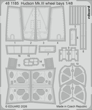 1:48 Lockheed Hudson Mk.III - Wheel Bays (for ICM Kits)