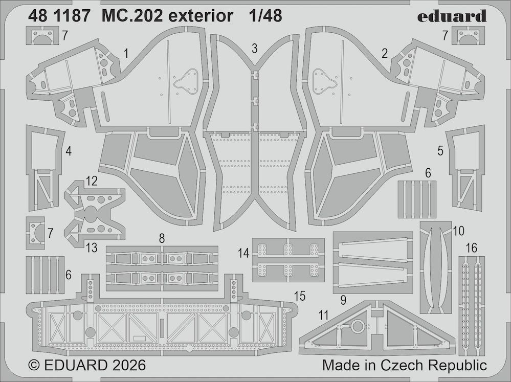 1:48 Macchi MC.202 - Exterior Set (for Italeri Kits)