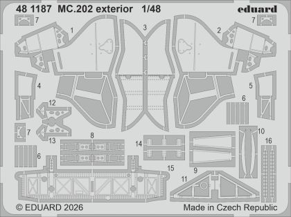 1:48 Macchi MC.202 - Exterior Set (for Italeri Kits)