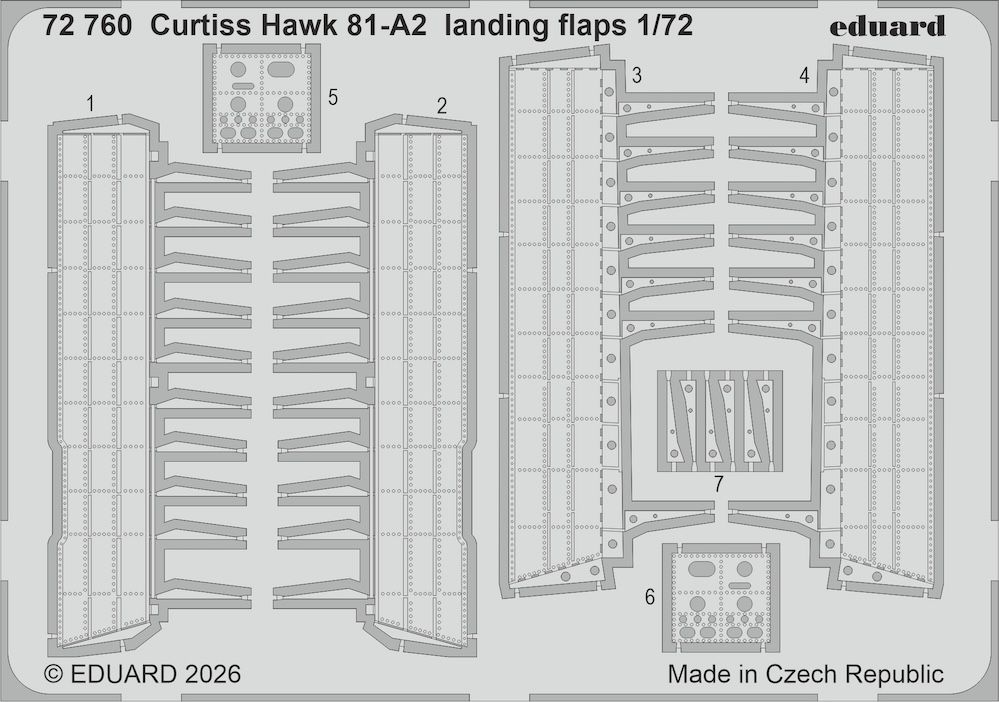 1:72 Curtiss Hawk 81-A2 - Landing Flaps (for Arma Hobby Kits)