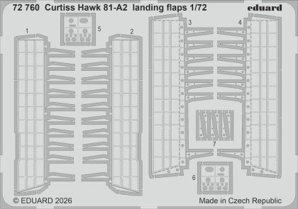 1:72 Curtiss Hawk 81-A2 - Landing Flaps (for Arma Hobby Kits)