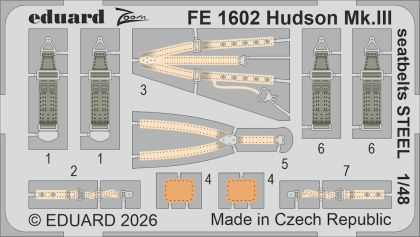 1:48 Lockheed Hudson Mk.III - Steel Seatbelts (for ICM Kits)