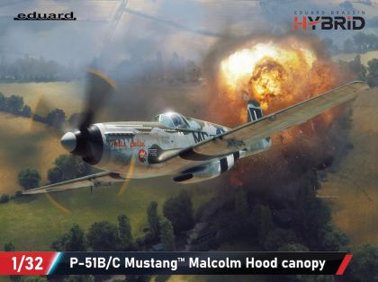 1:32 P-51 B Mustang (Malcolm Hood Canopy) Hybrid Edition