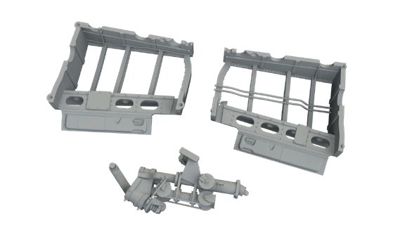 1:32 P-51 B/C Mustang - Tail Wheel Well (for Eduard Kits / 3D-Printed)