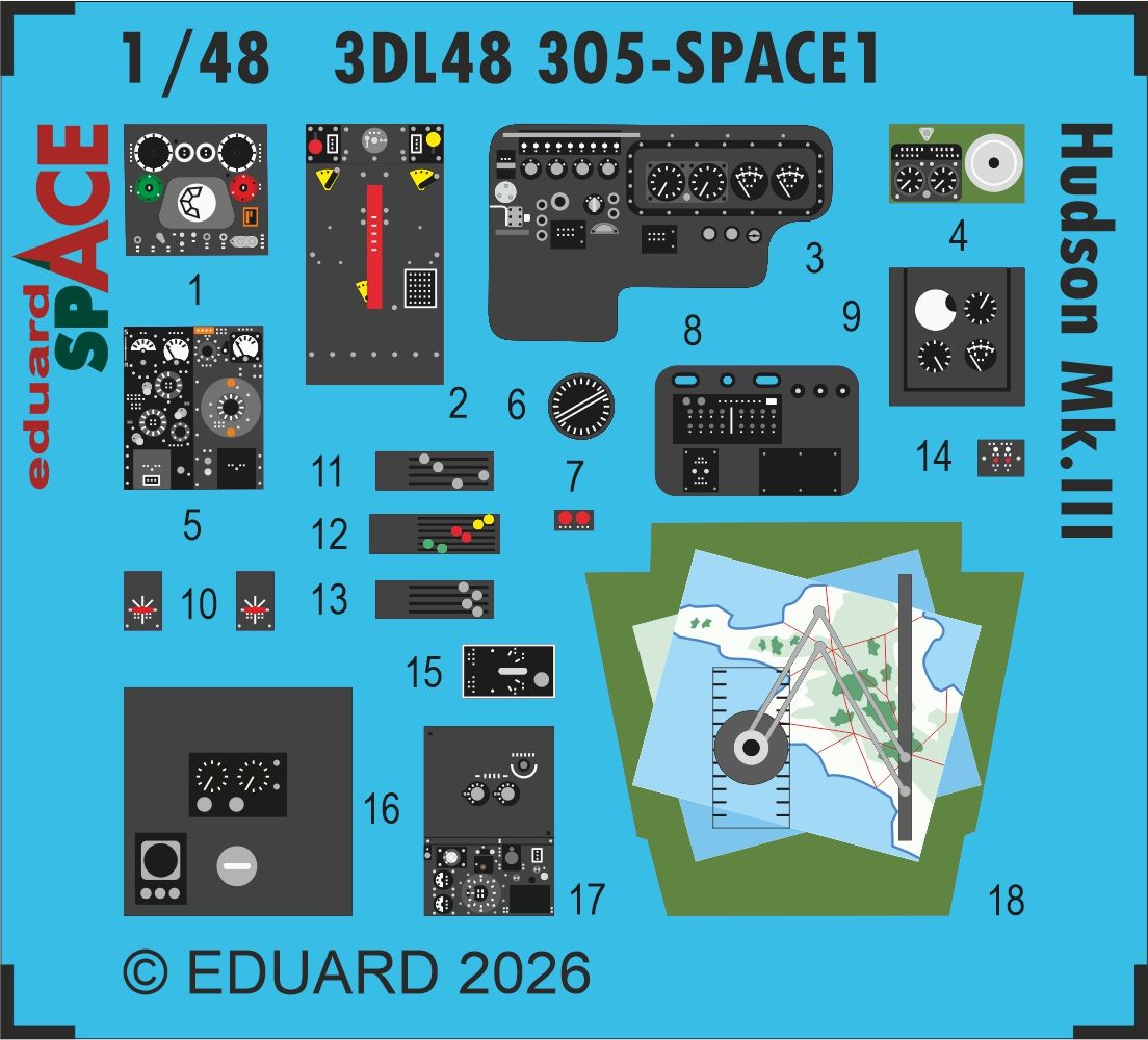 1:48 Lockheed Hudson Mk.III - Space Set (for ICM Kits)