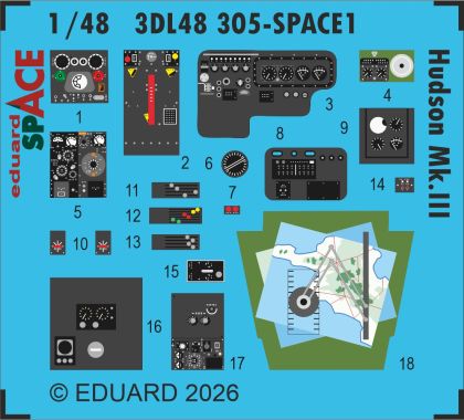 1:48 Lockheed Hudson Mk.III - Space Set (for ICM Kits)