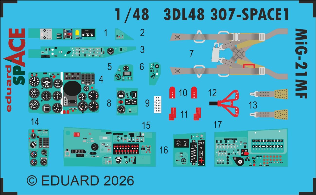 1:48 MiG-21 MF - Space Set (for Rye Field Model Kits)