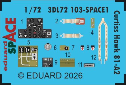 1:72 Curtiss Hawk 81-A2 - Space Set (for Arma Hobby Kits)