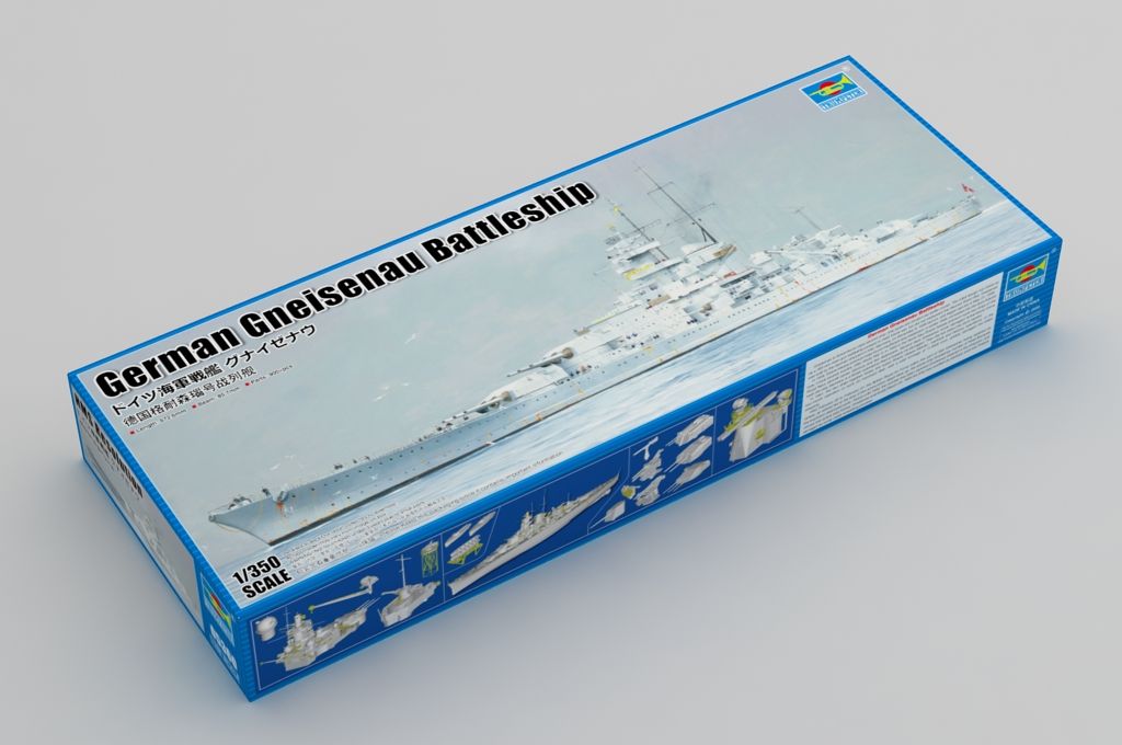 1:350 German Gneisenau Battleship
