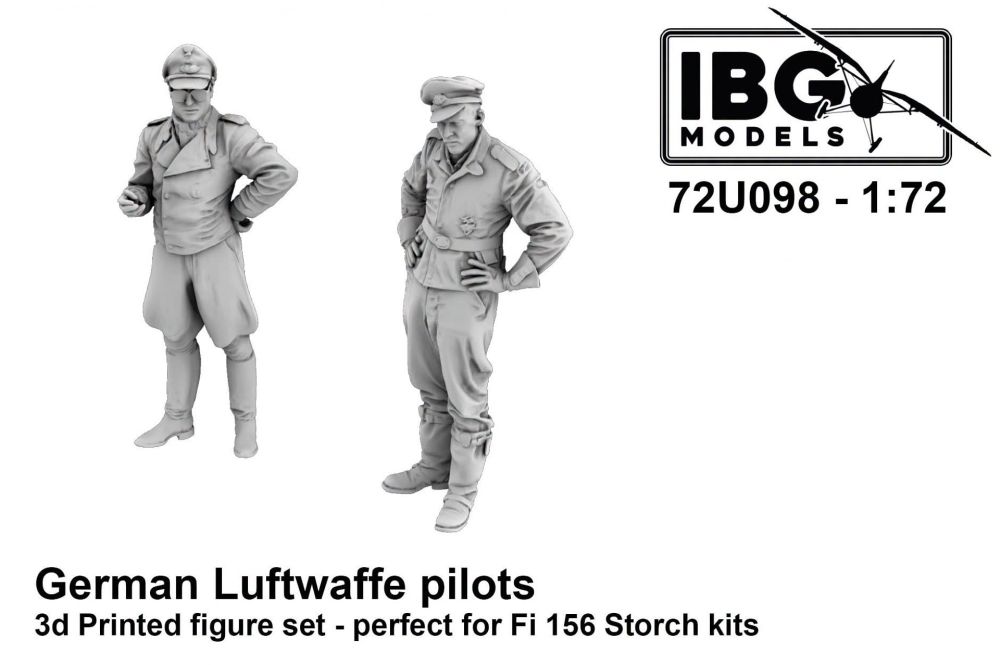 1:72 German Lufwaffe Pilots (2 figures, perfect for Fi 156 Storch kits) 