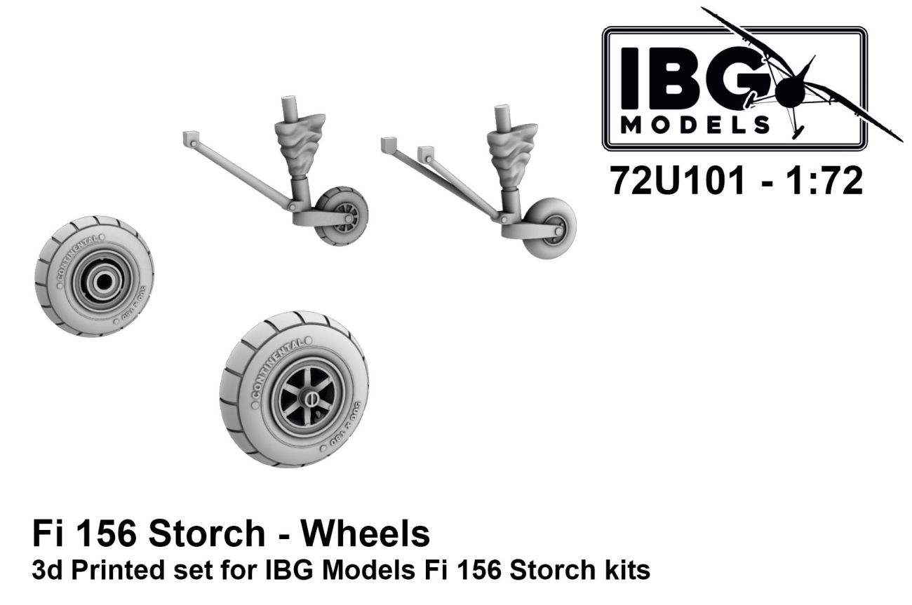 1:72 Fieseler Fi-156C-2/Fi-156D-1 Storch - Wheels