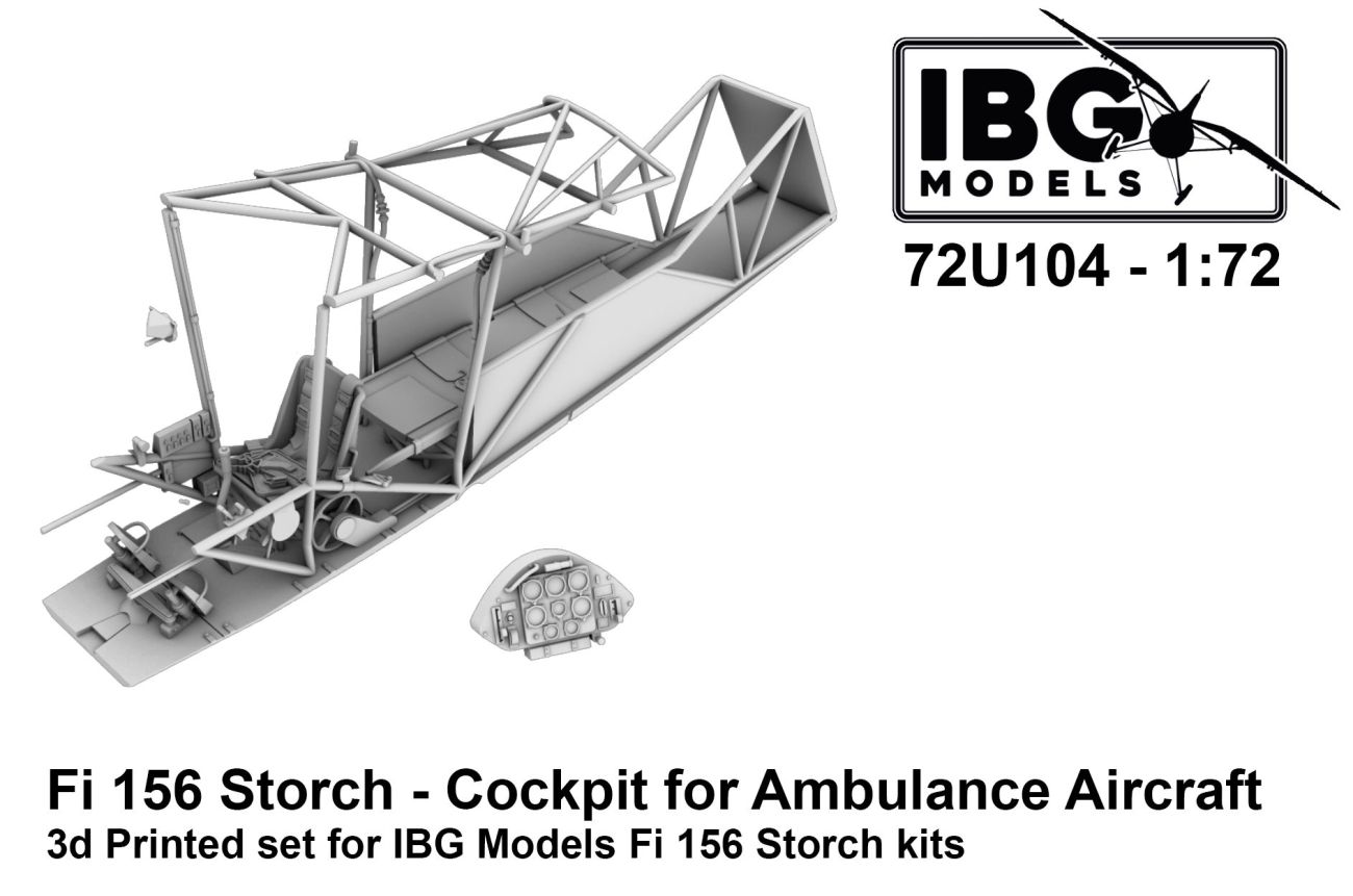 1:72 Fieseler Fi-156D-1 Storch - Cockpit for Ambulance Aircraft